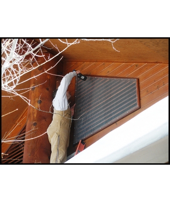 Louvre screen guard installation in Dayton